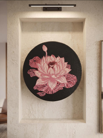 THE BLOOMING LOTUS Hand-Carved Wall Decor