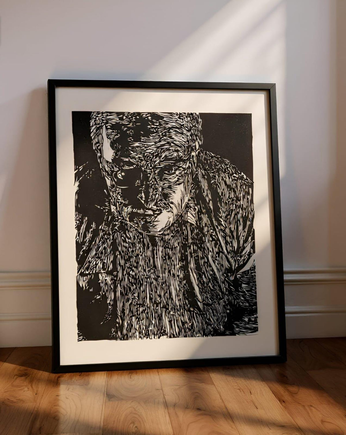 Obscure | Hand-Carved linocut print