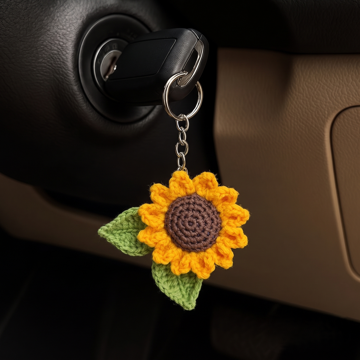 Sunny Sunflower Keychain