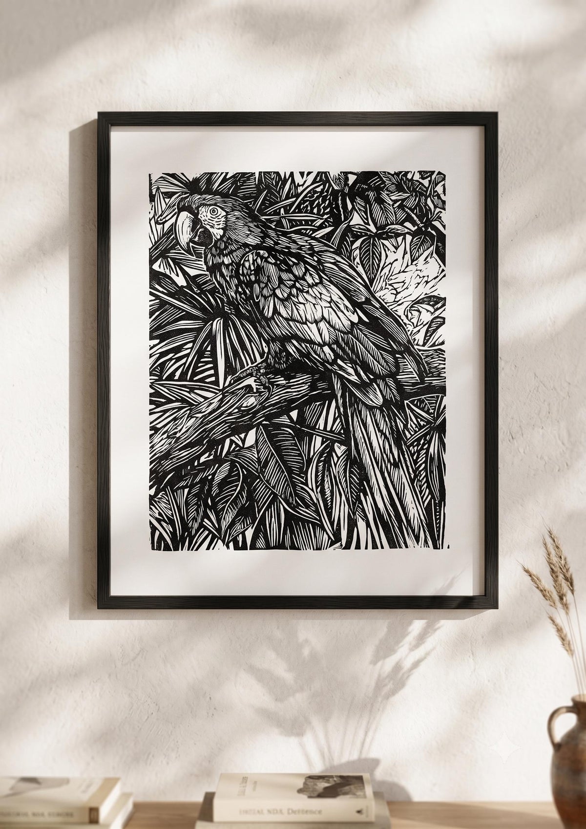 NATURE'S PERCH  | Handmade Linocut Print